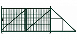 Ворота откатные Profi 2,03х6,0 RAL 6005 вправо