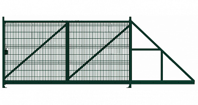 Ворота откатные Profi 2,03х6,0 RAL 6005 вправо